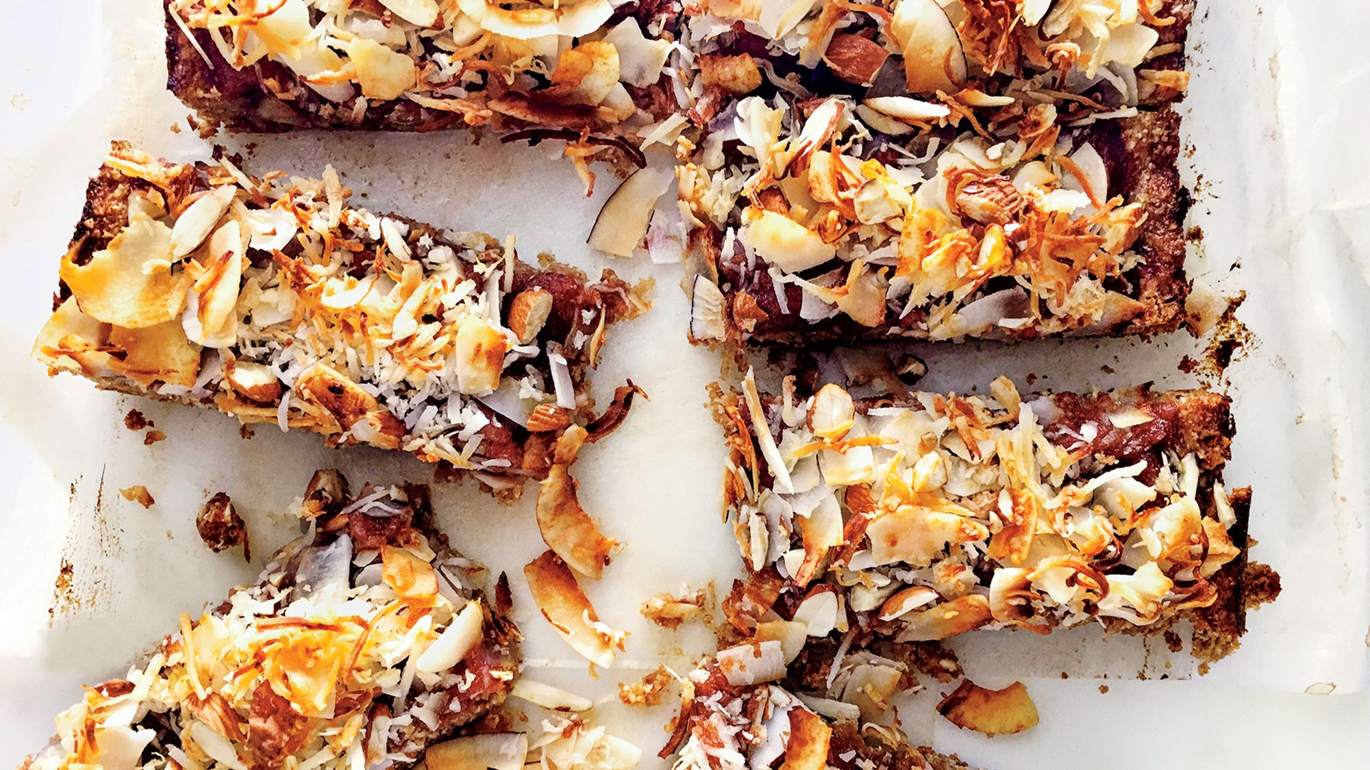 Coconut-Date Power Breakfast Bars - Saucy Spoon